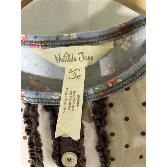 Matilda Jane Baby Girl Toddler 4T Lot of 3 Dress Floral Ruffle Multicolor - Picture 7 of 12